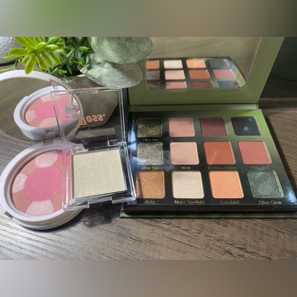 🆕 3 PC Popsugar Cheek, Violet Voss Eye Palette & Floss Highlighter Lot NEW - Picture 4 of 6